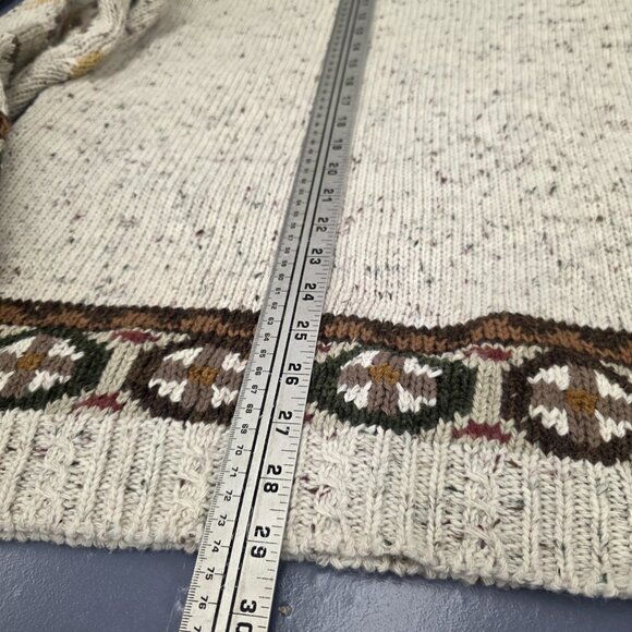 IVY Vintage Deer Bird Acrylic Wool Blend Sweater Women's Size Medium - Picture 8 of 9